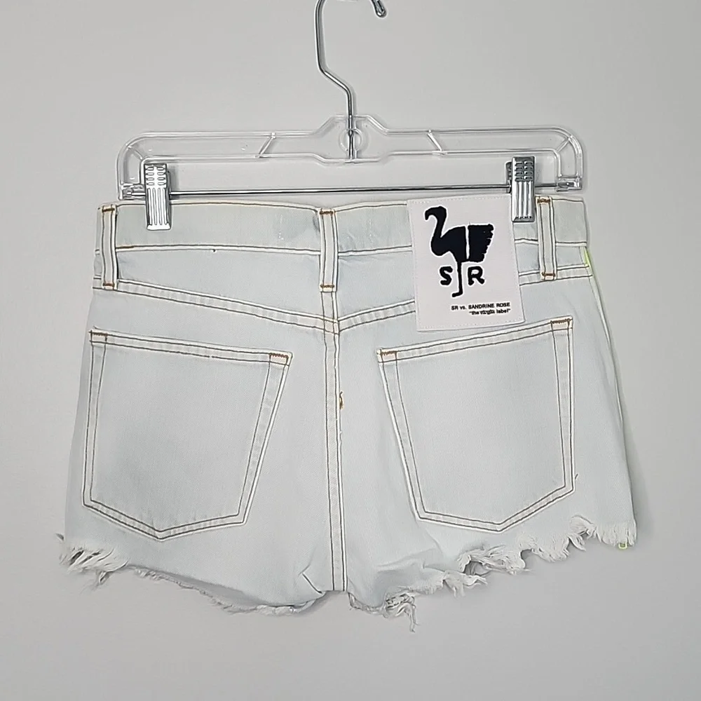 Sandrine Rose by Free People distressed Shorts with Side Zipper Size 25